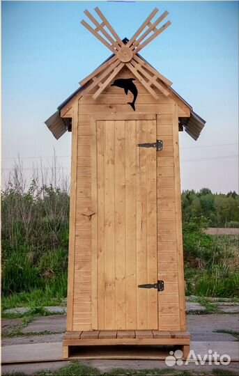 Дачный туалет деревянный GAR209