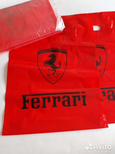 Коллекционные пакеты феррари красные