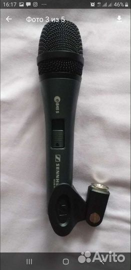 Sennheiser e845s вокальный микрофон+кабель xlr 6м