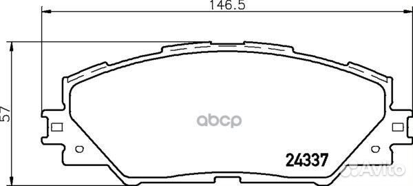 Колодки тормозные дисковые Strong Ceramic пер