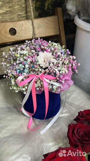 Букет из гипсофилы огромный