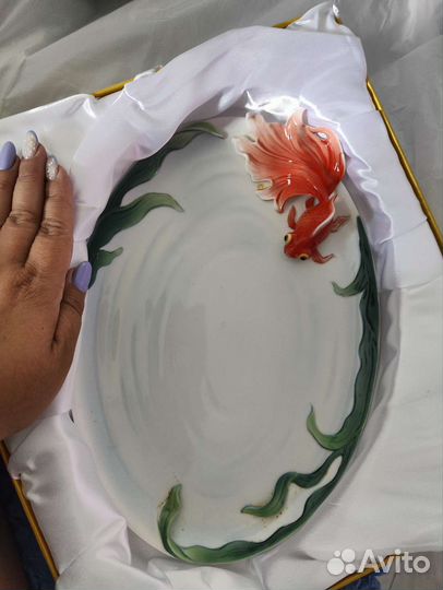 Фарфоровая посуда золотая рыбка