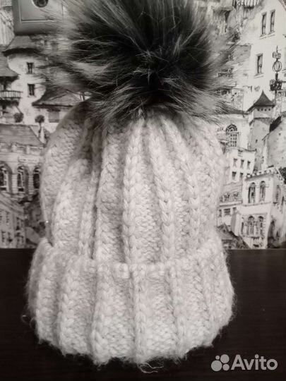 Шапка зимняя для девочки 52 54