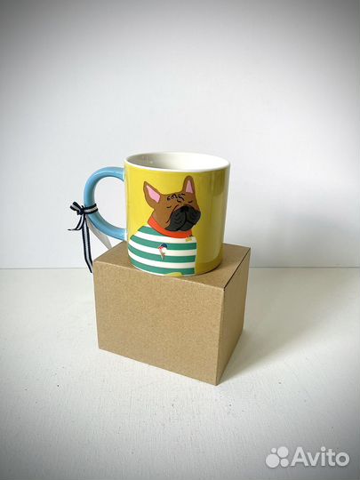 Чашка новая с французским бульдогом