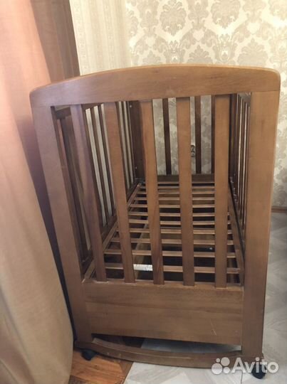 Детская кровать Италия бук,дуб, плюс матрас