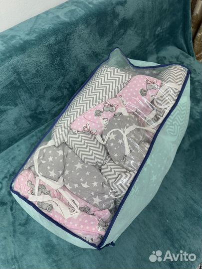 Бортики в детскую кроватку