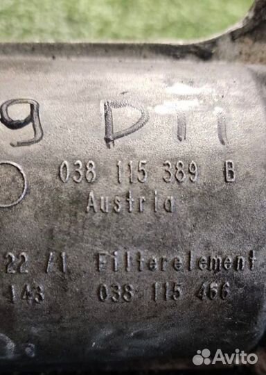 Корпус масляного фильтра Volkswagen Sharan дизель