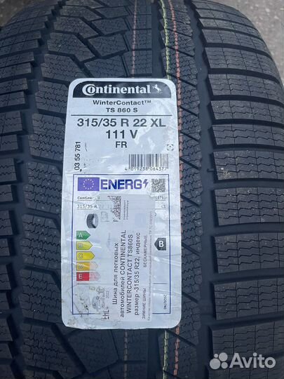 Continental WinterContact TS 860 S 315/35 R22 и 275/40 R22 111V
