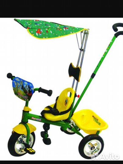 Трехколесный велосипед с ручкой