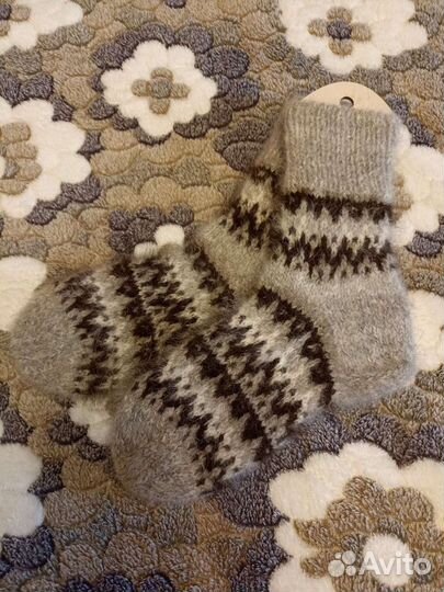 Носки из собачьего пуха,одна пара