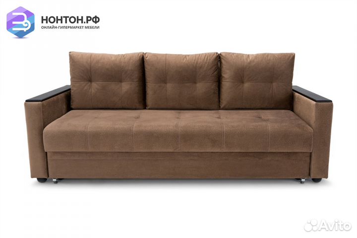 Диван еврокнижка Денвер светло-коричневый