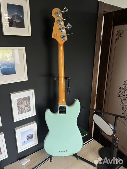 Бас гитара Fender Squier Mustang Bass CV Surf Gree