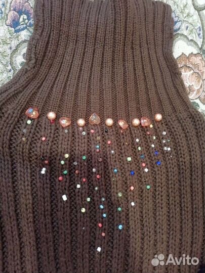 Вязанная манишка