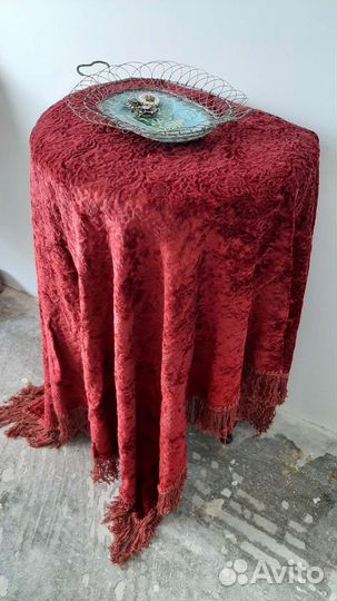 Плюшевая скатерть СССР