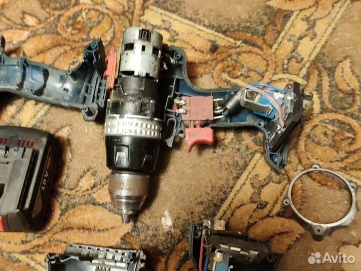 Аккумуляторная дрель и болгарка Bosch