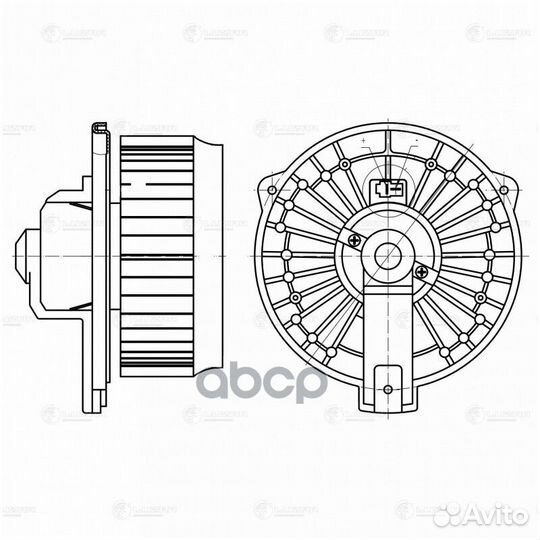 Вентилятор отопителя Honda CR-V (02) /Civic (00