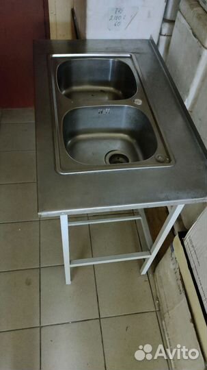 Мойка двойная металлическая