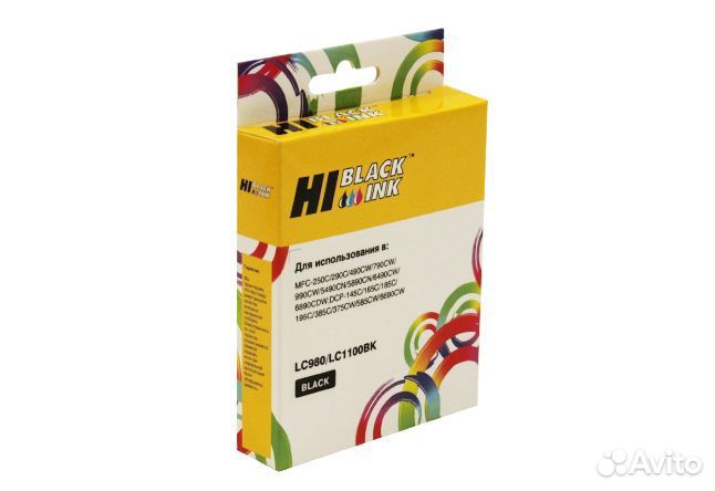 Картридж Hi-Black (HB-LC1100BK/LC-980Bk) для Broth