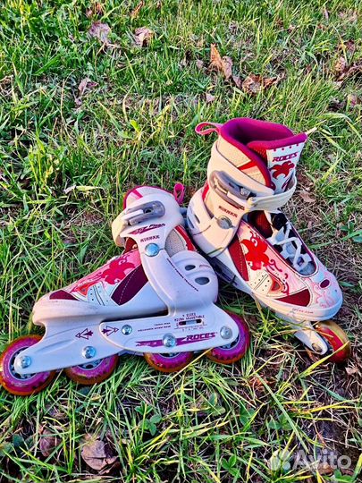 Ролики детские girl roces flash 3.0 с защитой