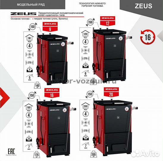 Термокрафт Zeus 16 кВт. Котел полуавтоматический