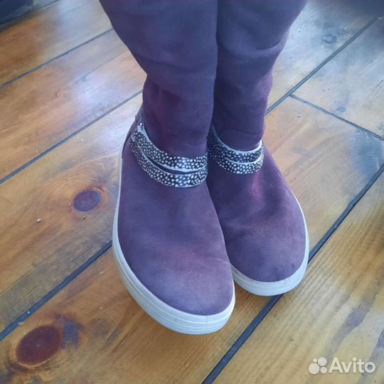 Зимние сапоги ecco для девочки 32 33 размер