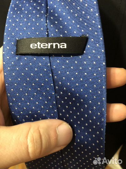 Галстук синий Eterna