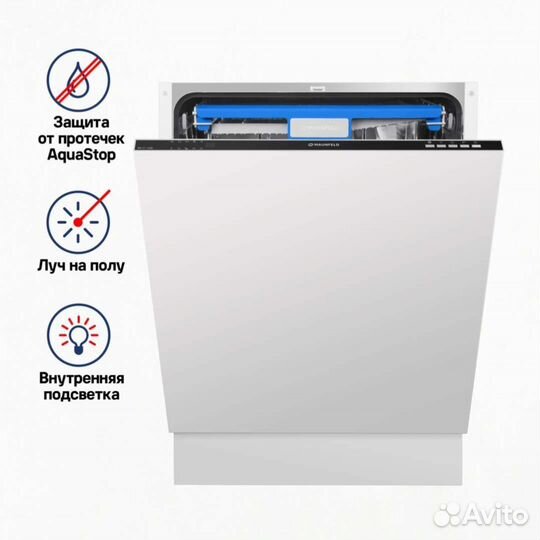 Посудомоечная машина встраиваемая 60см Maunfeld