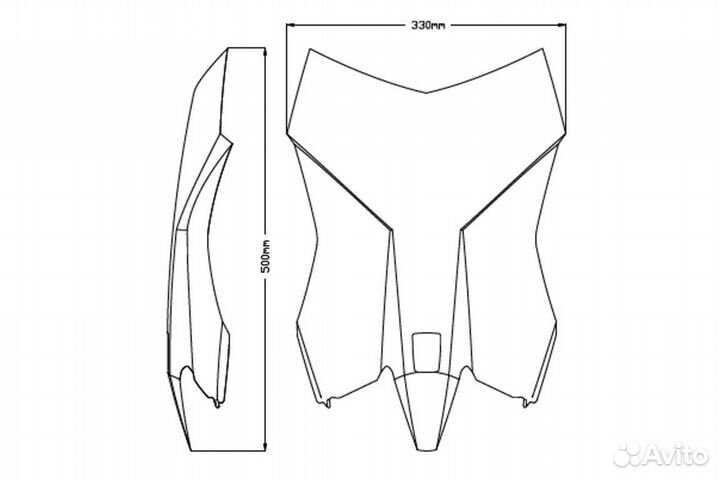 Ветровое стекло Puig Touring KTM 390 Adventure