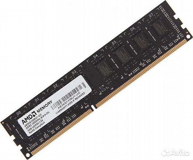AMD 4 гб DDR3 1333 мгц dimm CL9