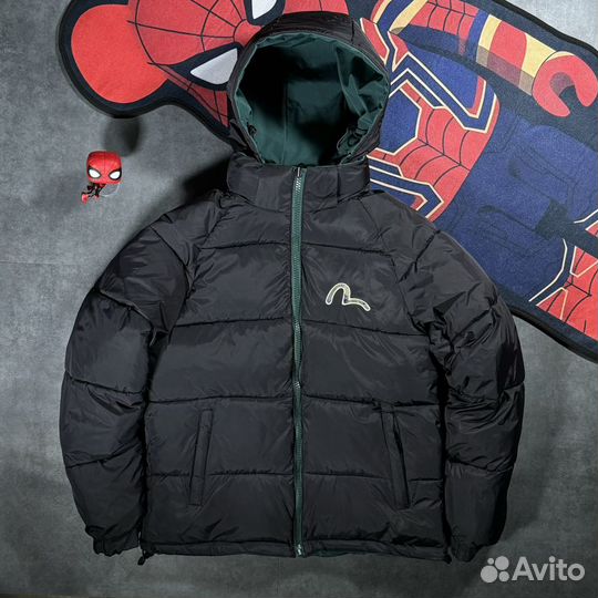 Зимний двухсторонний пуховик Evisu gore-tex