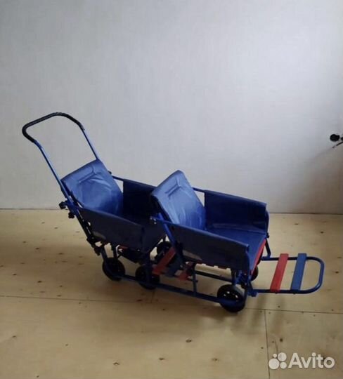 Санки для двойни с колесами