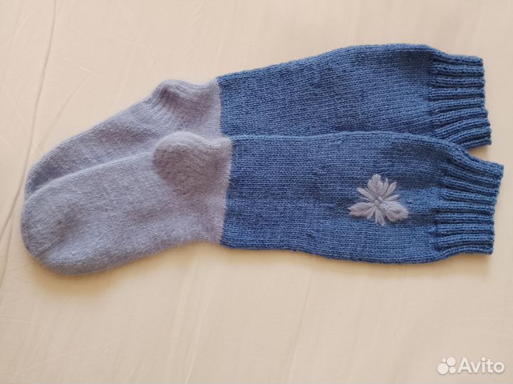 Гольфы женские вязаные ручной работы