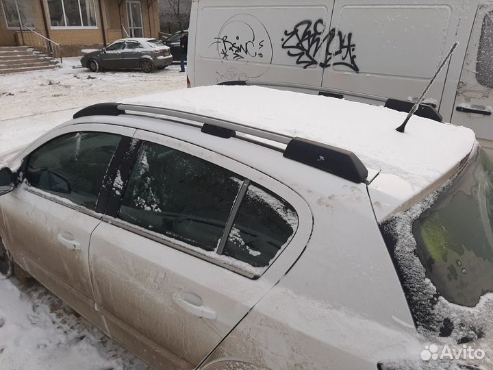Рейлинги на крышу Опель Астра Н, апс серые