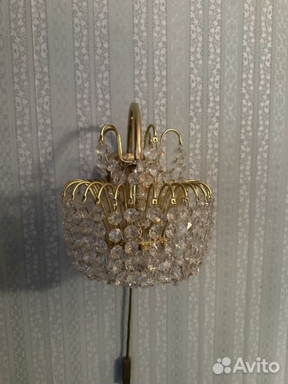 Люстра потолочная хрустальная большая