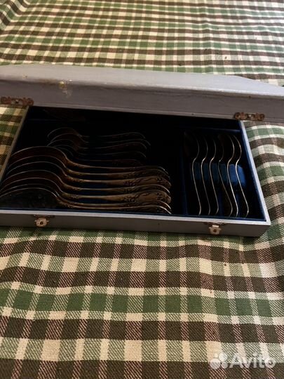 Набор столовых приборов мельхиор СССР