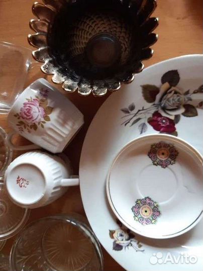 Тарелки, кружки СССР, остатки сервизов