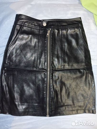 Кожаная юбка