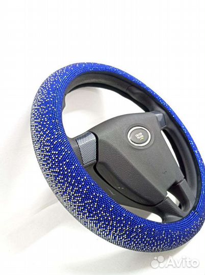 Оплетка на руль стразы