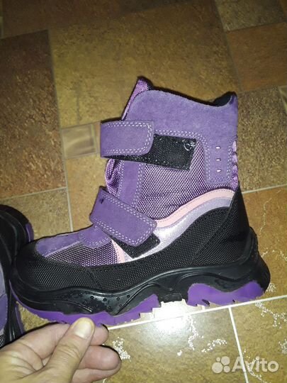 Ботинки зимние меховые на девочку 32р