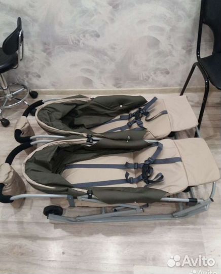 Санки коляска для двойни