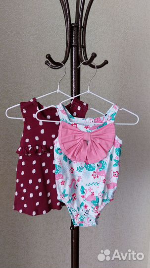 Купальник и туника для девочки 68 см