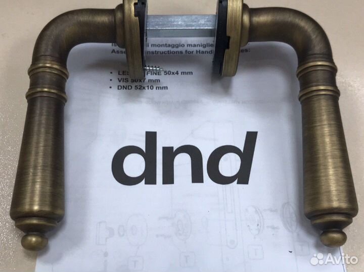 Дверные ручки межкомнатные Италия