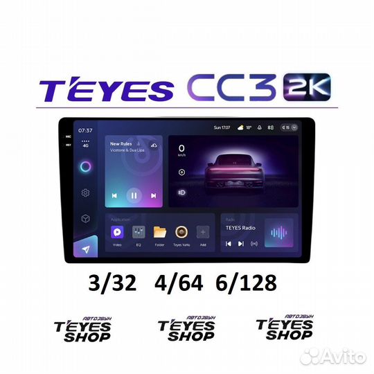 Штатная андроид магнитола Teyes CC3 2K 6/128
