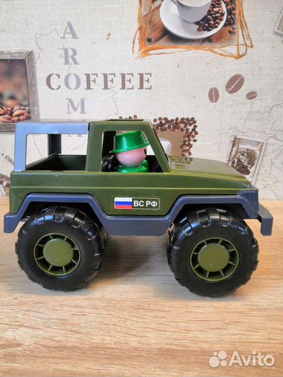 Джип военный, внедорожник, машинка Полесье