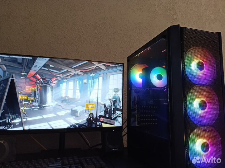 Игровой пк intel 8 ядер/gtx1660s/16gb ddr4/ssd512