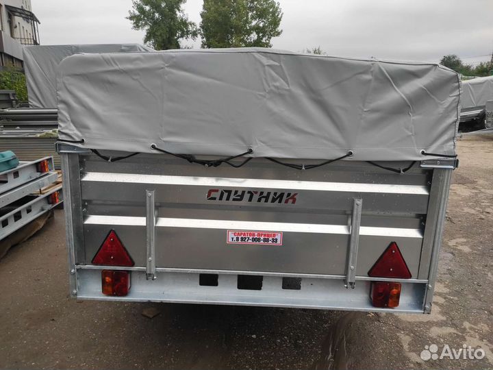Прицеп Спутник Эксперт Zn 2513/48, тент 350 мм