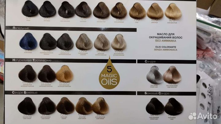 Масло для окрашивания волос