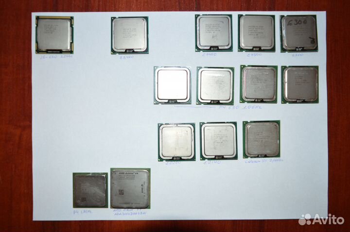 Процессоры intel LGA1156, LGA775 и AMD и др