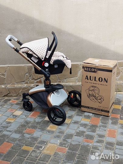 Коляска 3в1 Новая Аулон мах на 360 (Grey)