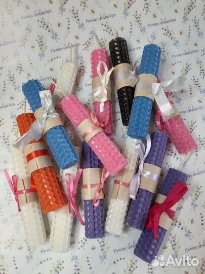 Свечи восковые ручной работы